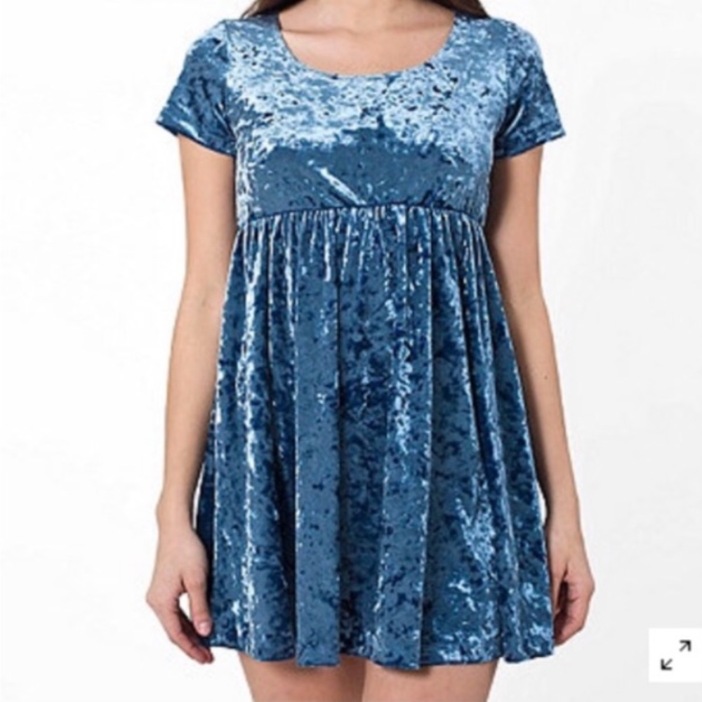 American Apparel crushed velvet dress